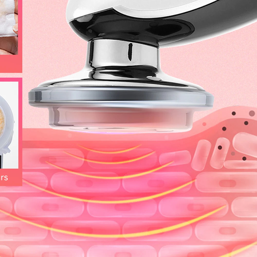 7 in 1 Face Lifting Device EMS Microcurrent Skin Rejuvenation LED Facial Neck Firming Massager Face Beauty Care Apparatus