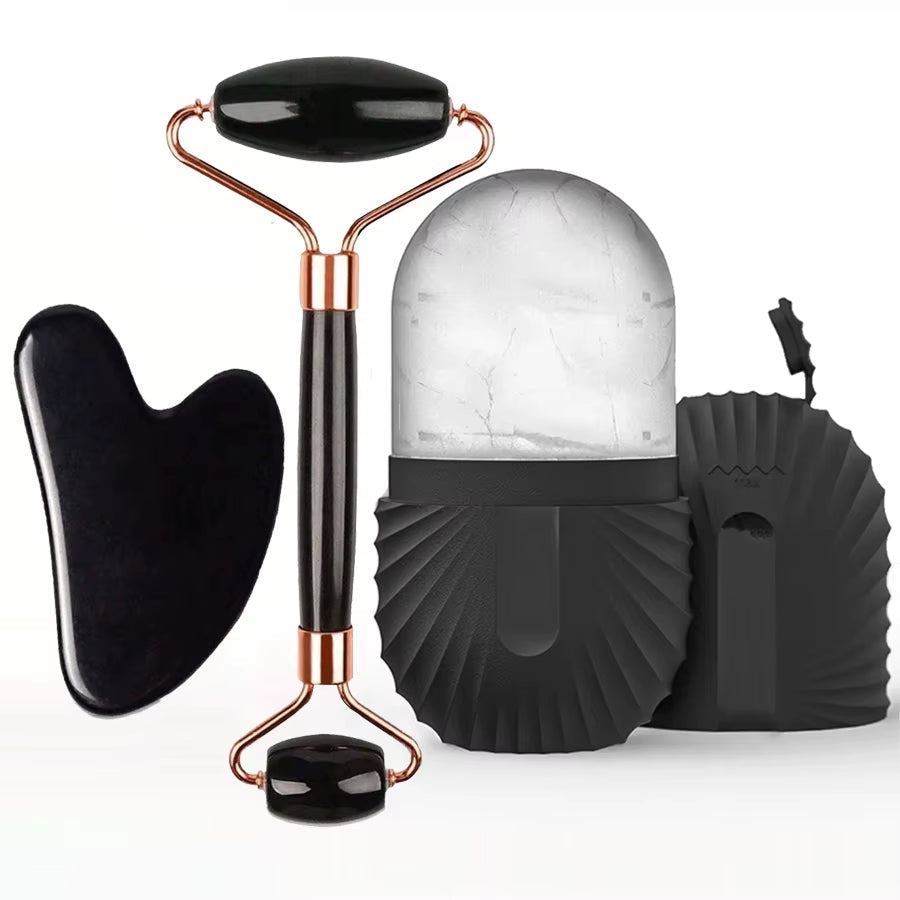 Silicone Ice Face Roller 3pc Set (Bundle)